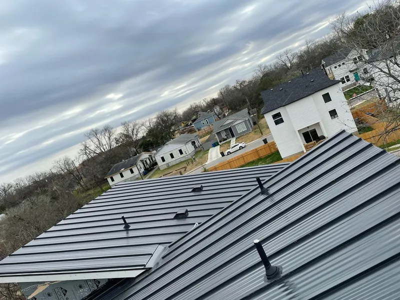 Standing seam metal roof panels with vents for Skylight Repair in Azalea Park